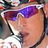 Andy Schleck dans le maillot blanc de meilleur jeune pendant la 13me tape du Giro d'Italia 2007